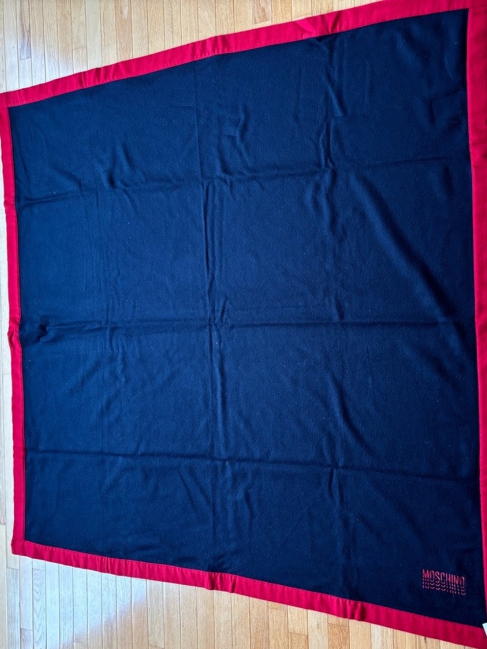 NWOT Moschino Throw Blanket 100% Lambswool Made in Italy